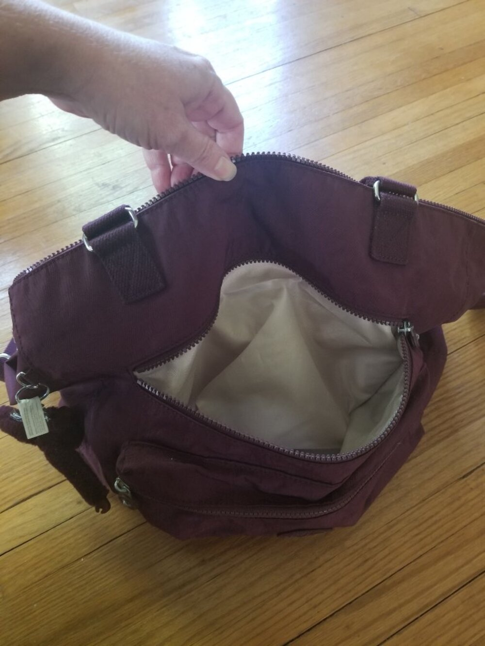 Kipling Shoulder Duffel Travel Weekender Bag - Picture 3 of 7